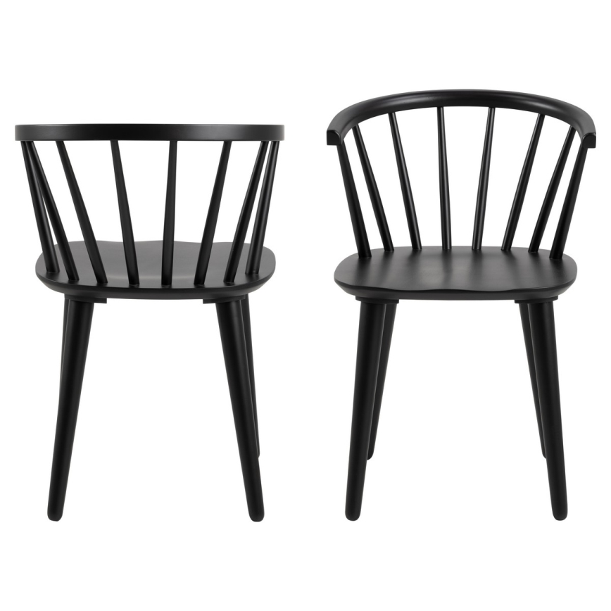 Matstol RUBY 1 delar svart