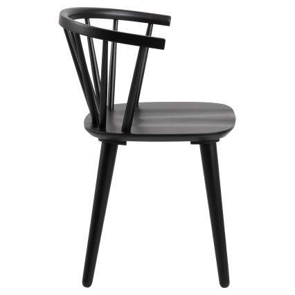 Matstol RUBY 1 delar svart