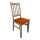 Matstol SIMON bok/orange