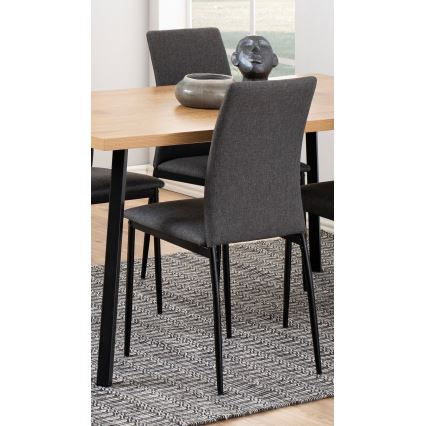 Matstol Sorin 1 delar grå