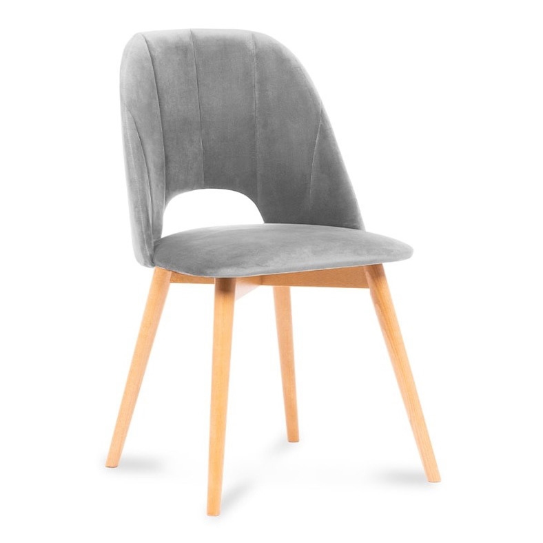 Matstol TINO 86x48 cm grå/ljust ek