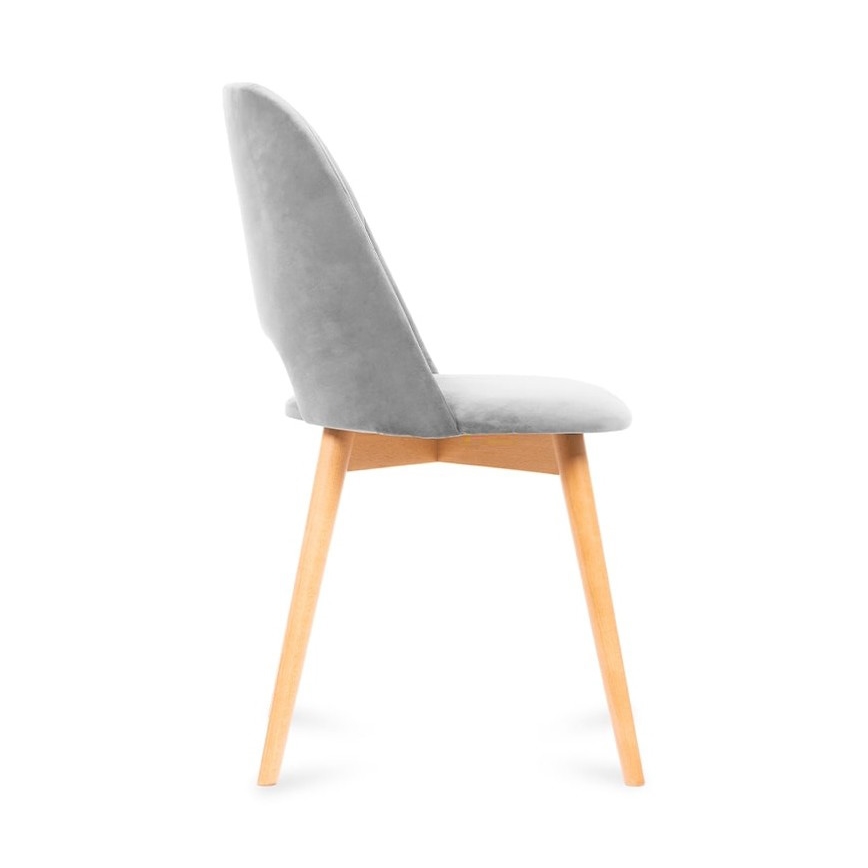 Matstol TINO 86x48 cm grå/ljust ek