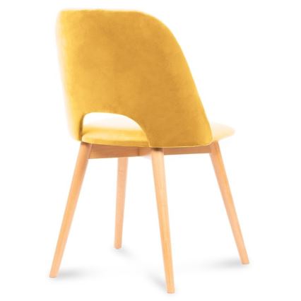 Matstol TINO 86x48 cm gul/ljus ek