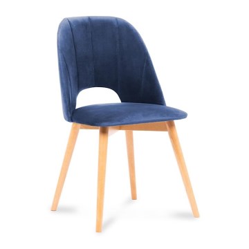 Matstol TINO 86x48 cm mörkblå/ljust ek
