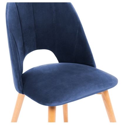 Matstol TINO 86x48 cm mörkblå/ljust ek