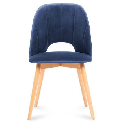 Matstol TINO 86x48 cm mörkblå/ljust ek