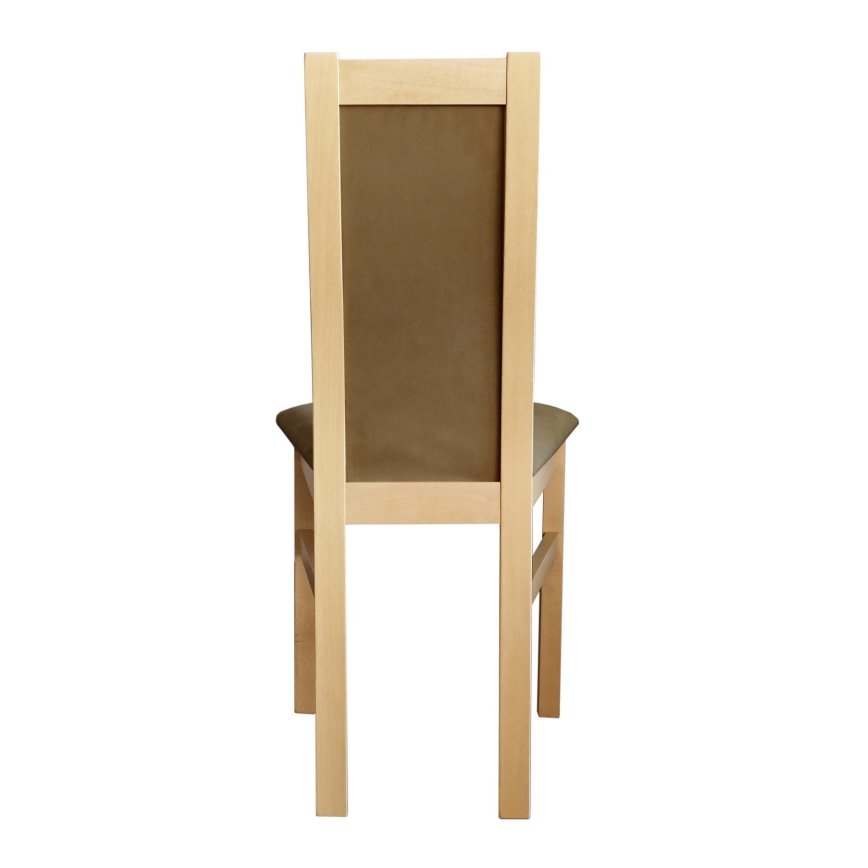 Matstol ZOE bok/brun