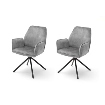 Matstolar NEXORO 2-pack, grå