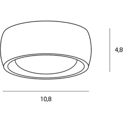 MAXLIGHT C0135 - LED taklampa för badrum KODAK LED/8W/230V diameter 10,8 cm IP44 vit
