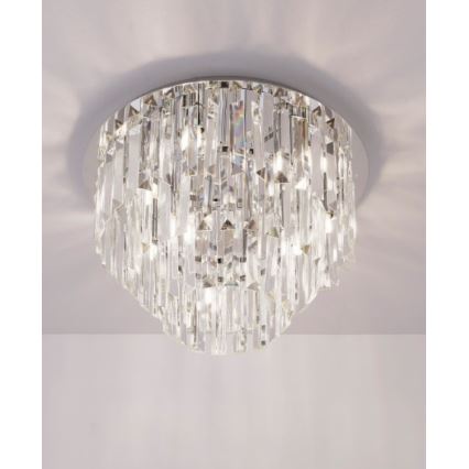 MAXLIGHT C0136 - Taklampa MONACO 9xG9/40W/230V diameter 42 cm skinande krom
