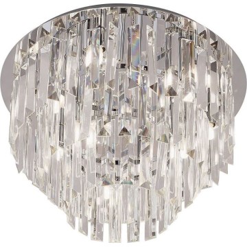 MAXLIGHT C0136 - Taklampa MONACO 9xG9/40W/230V diameter 42 cm skinande krom