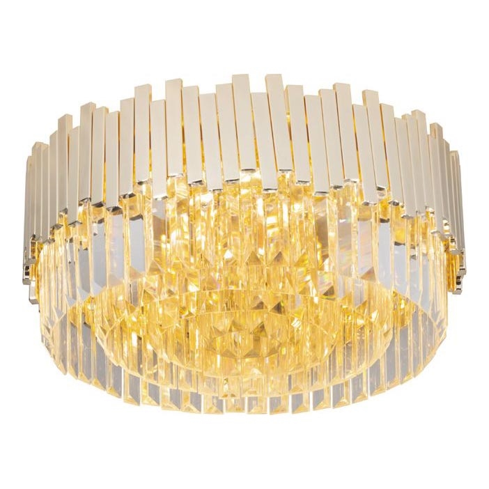 MAXLIGHT C0165 - Taklampa TREND 8xE14/40W/230V diameter 45 cm guld