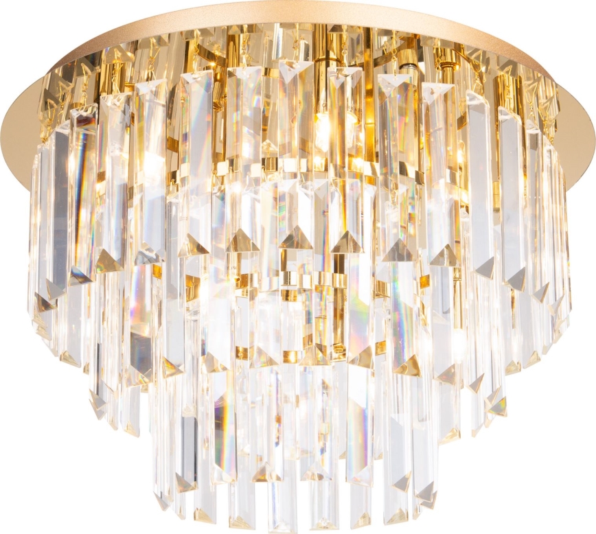 MAXLIGHT C0205 - Taklampa MONACO 9xG9/40W/230V diameter 42 cm guld