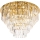 MAXLIGHT C0206 - Taklampa MONACO 15xG9/40W/230V diameter 60 cm guld
