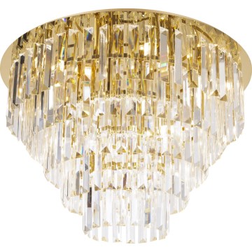 MAXLIGHT C0224 - Taklampa MONACO 16xG9/40W/230V diameter 80 cm guld