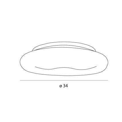 MAXLIGHT C0233 - LED taklampa DUO LED/10W/230V diameter 34 cm vit