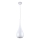 MAXLIGHT P0235 - Ljuskrona med textilsladd DROP 1xE27/40W/230V diameter 20 cm vit