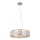 MAXLIGHT P0236 - Ljuskrona med textilsladd DIAMANTE 5xG9/42W/230V diameter 38 cm skinande krom