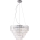 MAXLIGHT P0260 - Ljuskrona med textilsladd MONACO 15xG9/40W/230V diameter 60 cm skinande krom