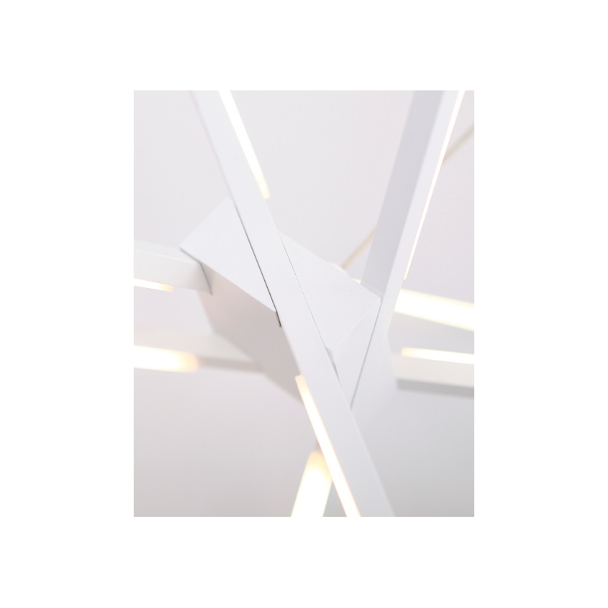 MAXLIGHT P0270 - LED ljuskrona med textilsladd SPINDEL LED/33W/230V vit