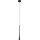 MAXLIGHT P0372 - LED ljuskrona med textilsladd KAFFE LED/7W/230V diameter 3 cm svart