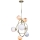MAXLIGHT P0378 - Pendelkrona COSMOS 7xG9/40W/230V guld