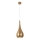 MAXLIGHT P0436 - Ljuskrona med textilsladd DROP 1xE27/40W/230V diameter 20 cm guld