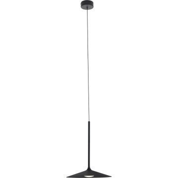 MAXLIGHT P0456 - LED ljuskrona med textilsladd HANA LED/6W/230V diameter 17,5 cm svart