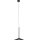 MAXLIGHT P0456 - LED ljuskrona med textilsladd HANA LED/6W/230V diameter 17,5 cm svart