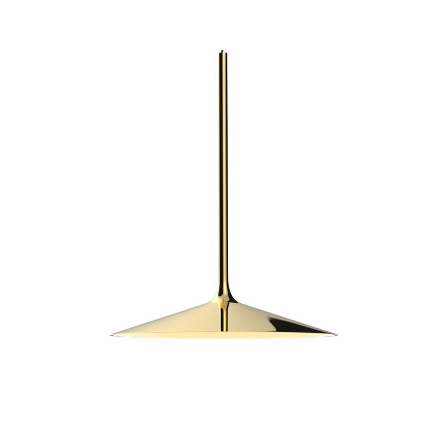 MAXLIGHT P0460 - LED ljuskrona med textilsladd HANA LED/6W/230V diameter 17,5 cm guld