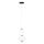 MAXLIGHT P0467 - LED ljuskrona med textilsladd AKIKO LED/16W/230V diameter 20 cm vit
