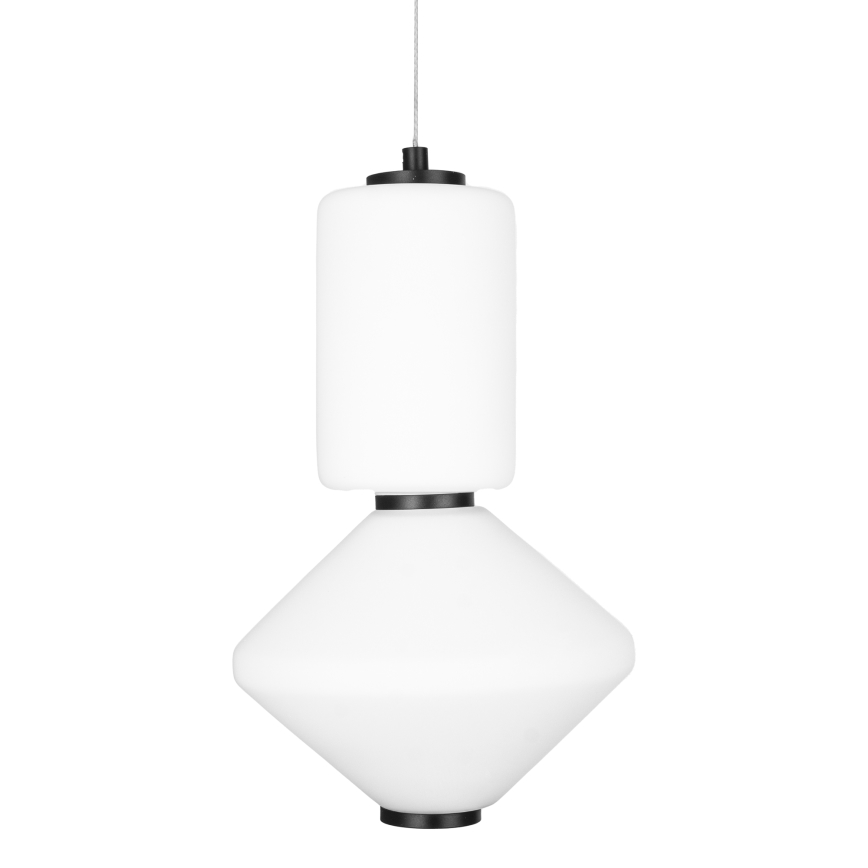 MAXLIGHT P0467 - LED ljuskrona med textilsladd AKIKO LED/16W/230V diameter 20 cm vit