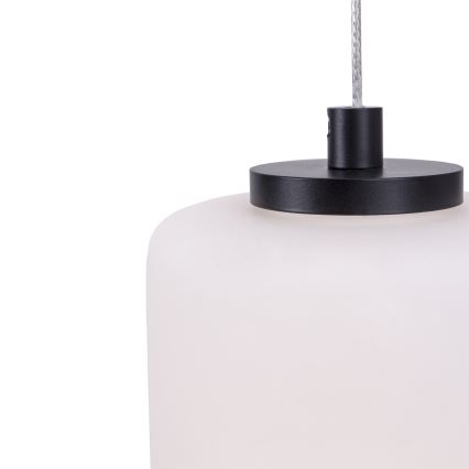 MAXLIGHT P0468 - LED ljuskrona med textilsladd AKIKO LED/23W/230V diameter 20 cm vit