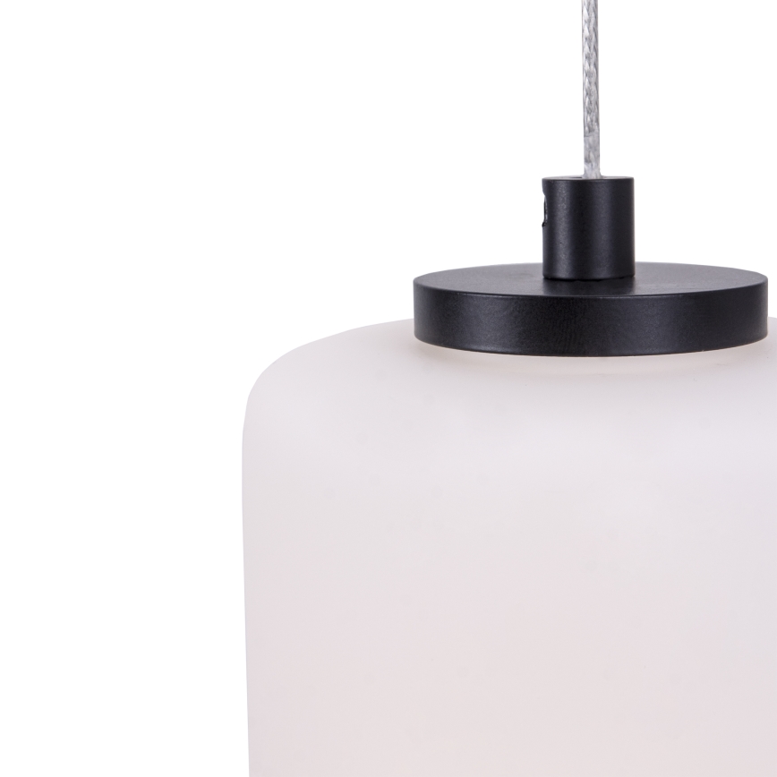MAXLIGHT P0468 - LED ljuskrona med textilsladd AKIKO LED/23W/230V diameter 20 cm vit