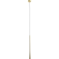 MAXLIGHT P0485 - LED ljuskrona med textilsladd KAFFE LED/7W/230V diameter 3 cm guld