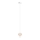 MAXLIGHT P0527 - LED ljuskrona med textilsladd PALLONCINI 2xLED/3W/230V diameter 12 cm genomskinlig