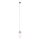 MAXLIGHT P0531 - LED ljuskrona med textilsladd SIGNATURE LED/8W/230V diameter 15 cm mässing/genomskinlig