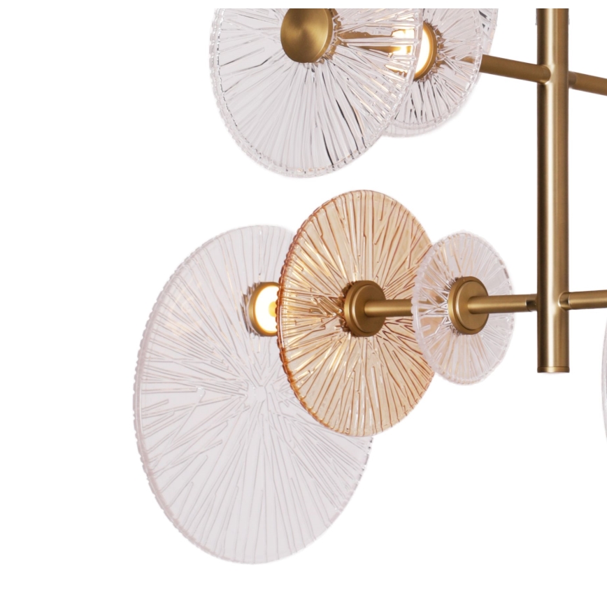 MAXLIGHT P0541 - LED pendelljuskrona ALLURE 14xLED/5W/230V diameter 60 cm guld