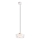 MAXLIGHT P0542 - LED ljuskrona med textilsladd LIPARI LED/6W/230V diameter 16 cm genomskinlig