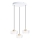 MAXLIGHT P0543 - LED ljuskrona med textilsladd LIPARI LED/22W/230V diameter 35 cm genomskinlig