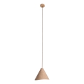 MAXLIGHT P0547 - Ljuskrona med textilsladd SAKURA 1xE27/60W/230V diameter 33,5 cm ek
