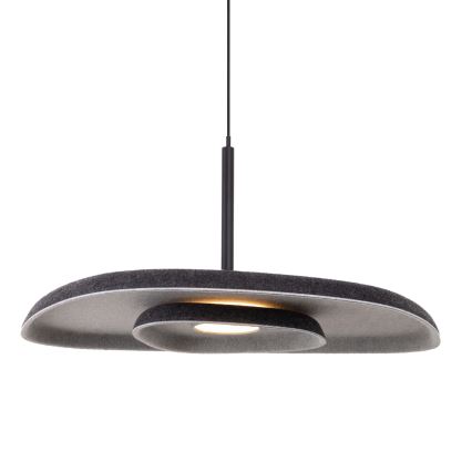 MAXLIGHT P0560 - LED ljuskrona med textilsladd DEUX LED/5W/230V svart