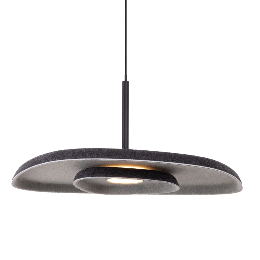 MAXLIGHT P0560 - LED ljuskrona med textilsladd DEUX LED/5W/230V svart