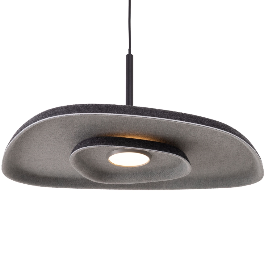 MAXLIGHT P0560 - LED ljuskrona med textilsladd DEUX LED/5W/230V svart