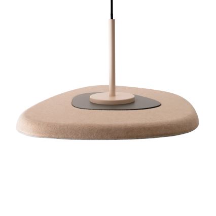MAXLIGHT P0561 - LED ljuskrona med textilsladd DEUX LED/5W/230V beige/grå