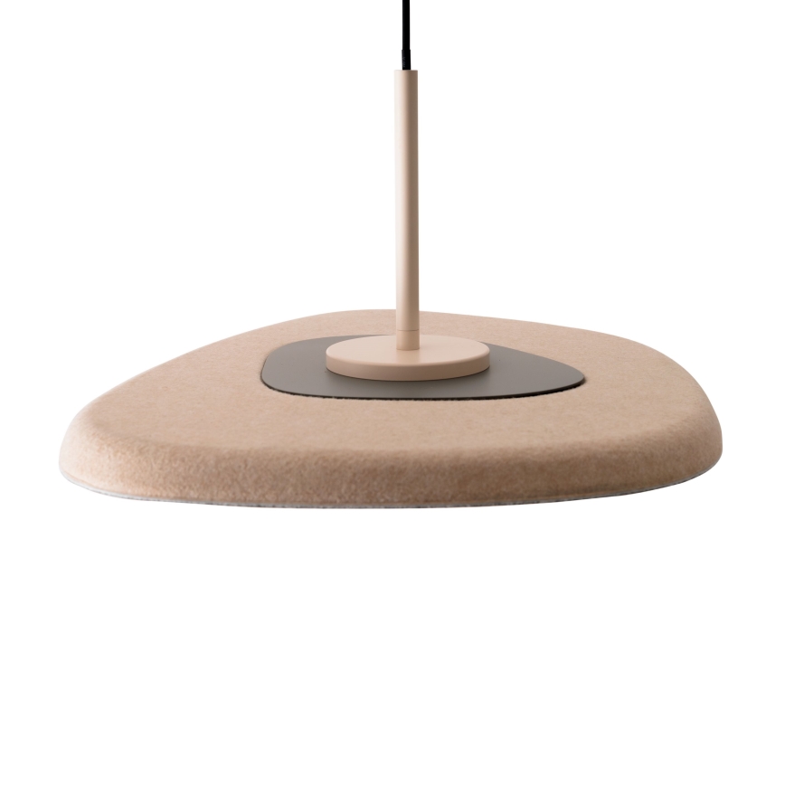 MAXLIGHT P0561 - LED ljuskrona med textilsladd DEUX LED/5W/230V beige/grå