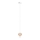 MAXLIGHT P0575 - LED ljuskrona med textilsladd PALLONCINI 2xLED/3W/230V diameter 12 cm beige