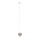MAXLIGHT P0576 - LED ljuskrona med textilsladd PALLONCINI 2xLED/3W/230V diameter 12 cm rökig