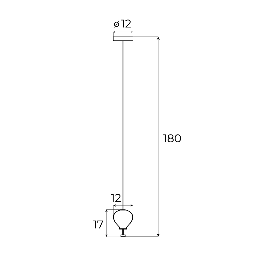 MAXLIGHT P0576 - LED ljuskrona med textilsladd PALLONCINI 2xLED/3W/230V diameter 12 cm rökig