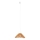 MAXLIGHT P0577 - Ljuskrona med textilsladd AMALFI 1xE27/15W/230V diameter 45 cm beige